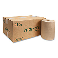 Morcon Tissue 10 Inch Roll Towels, 1-Ply, 10" X 800 Ft, Kraft, 6 Rolls/carton (MORR106)