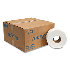 Morcon Tissue Jumbo Bath Tissue, Septic Safe, 2-Ply, White, 3.3" x 500 ft, 12/Carton (MOR129X)