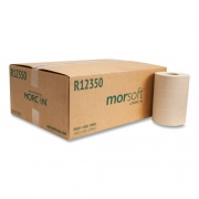 Morcon Tissue Morsoft Universal Roll Towels, 1-Ply, 8" x 350 ft, Brown, 12 Rolls/Carton (R12350)