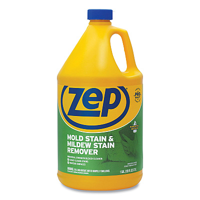 Zep Commercial Mold Stain and Mildew Stain Remover, 1 gal Bottle (ZPEZUMILDEW128E)
