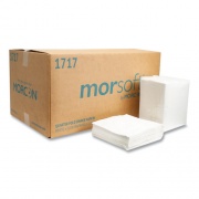 Morcon Tissue Morsoft Dinner Napkins, 1-Ply, 16 x 16, White, 250/Pack, 12 Packs/Carton (1717)