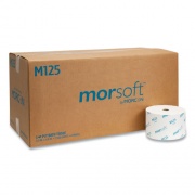 Morcon Tissue Small Core Bath Tissue, Septic Safe, 1-Ply, White, 2,500 Sheets/Roll, 24 Rolls/Carton (M125)