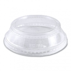 World Centric PLA Clear Cold Cup Lids, Dome Lid, Fits 2 oz Portion Cup and 9 oz to 24 oz Cups, 1,000/Carton (CPLCS12SH)