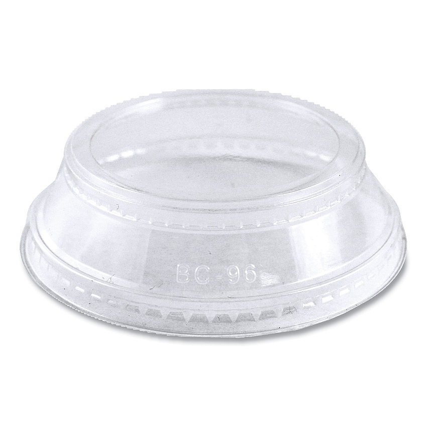 World Centric PLA Clear Cold Cup Lids, Dome Lid, Fits 2 oz Portion Cup and 9 oz to 24 oz Cups, 1,000/Carton (WORCPLCS12SH)