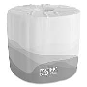 Georgia Pacific Professional Pacific Blue Basic Embossed Bathroom Tissue, Septic Safe, 2-Ply, White, 550/roll, 80 Rolls/carton (GPC19885)