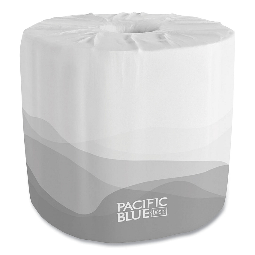 Georgia Pacific Professional Pacific Blue Basic Embossed Bathroom Tissue, Septic Safe, 2-Ply, White, 550/roll, 80 Rolls/carton (GPC19885)