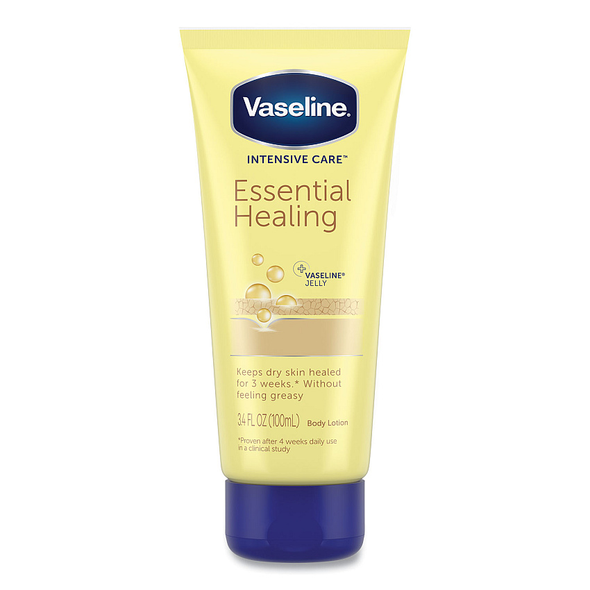 Vaseline Intensive Care Essential Healing Body Lotion, 3.4 oz Squeeze Tube (UNI04448EA)