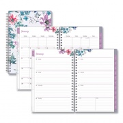 Blue Sky Laila Create-Your-Own Cover Weekly/Monthly Planner, Wildflower Artwork, 8 x 5, Purple/Blue/Pink, 12-Month (Jan-Dec): 2023 (137276)