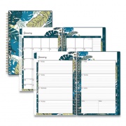 Blue Sky Grenada Create-Your-Own Cover Weekly/Monthly Planner, Floral Artwork, 8 x 5, Green/Blue/Teal Cover, 12-Month (Jan-Dec): 2023 (137275)