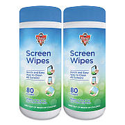 Dust-Off Premoistened Monitor Cleaning Wipes, Cloth, 5 x 7,Citrus, White, 80/Tub, 2 Tubs/Pack (DOFDSCT2)