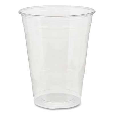 Dixie Clear Plastic PETE Cups, 16 oz, 50/Sleeve, 20 Sleeves/Carton (DXECPET16)