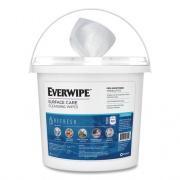 Everwipe Cleaning and Deodorizing Wipes, 6 x 8, Lemon, 900/Dispenser Bucket, 2 Buckets/Carton (111002B)
