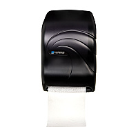 San Jamar Electronic Touchless Roll Towel Dispenser, 11.75 x 9 x 15.5, Black Pearl (SJMT1390TBK)