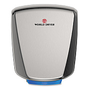 WORLD DRYER VERDEdri Hand Dryer, 120 V, 3.9 x 12.25 x 14.5, Stainless Steel, Brushed (WRLQ973A2)