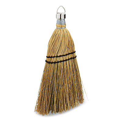 Rubbermaid Commercial Corn Whisk Broom, Corn Bristles, 12.2" Length, Yellow (RCPFG9B5500YEL)