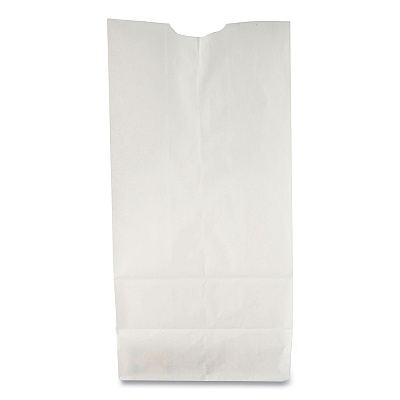 General Grocery Paper Bags, #2 Size, 4.31" x 2.44" x 7.88", White, 500/Bundle (BAGGW2500)