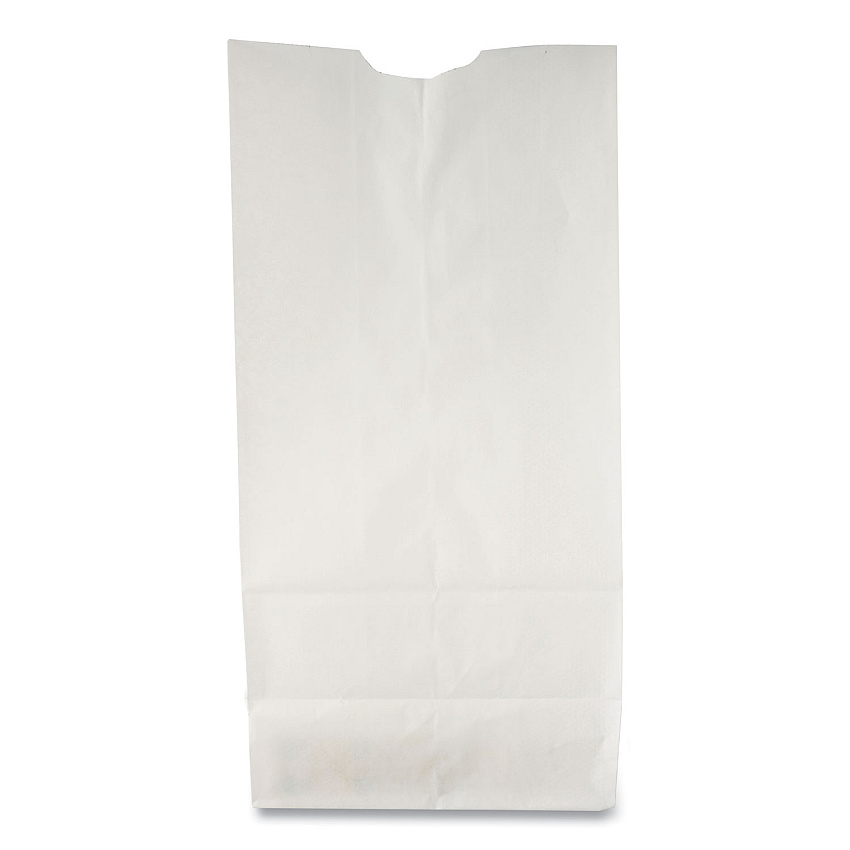 General Grocery Paper Bags, #2 Size, 4.31" x 2.44" x 7.88", White, 500/Bundle (BAGGW2500)
