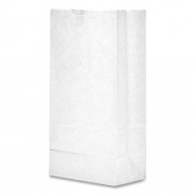 General Grocery Paper Bags, 35 lb Capacity, #8, 6.13" x 4.17" x 12.44", White, 500 Bags (GW8500)