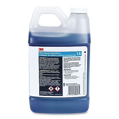 3M Glass Cleaner Concentrate, 2 L Bottle, 4/carton (1A)