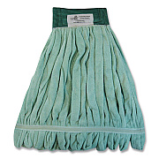 O'Dell EchoFiber Microfiber Loop Mop, Medium, Split Microfiber, Green, 5" Green Headband (ODCMWTMG)