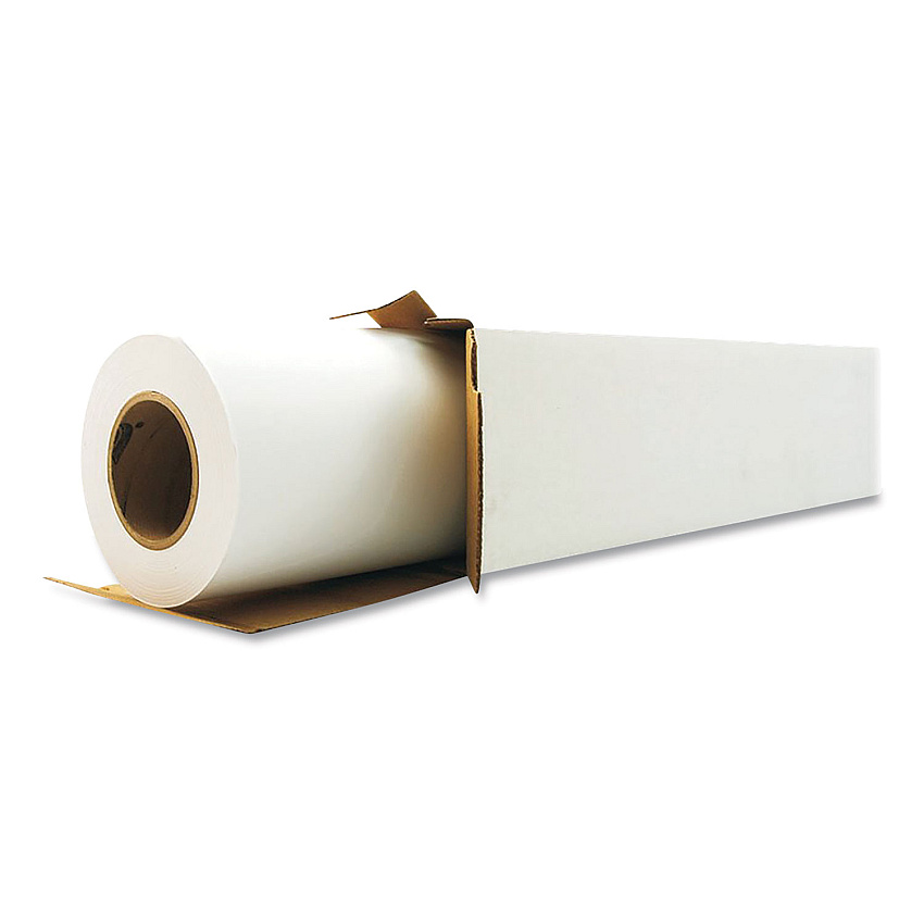Alliance Rubber Rubber Rubber Wide Format Professional Coated Bond, 2" Core, 24 lb Bond Weight, 24" x 150 ft, Matte White (TST2201)