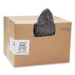 Classic Linear Low-Density Can Liners, 33 gal, 0.63 mil, 33" x 39", Black, 25 Bags/Roll, 10 Rolls/Carton (WBIB40790170)