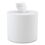 Boardwalk Center-Pull Hand Towels, 2-Ply, Perforated, 7.87 x 10, White, 600/Roll, 6 Rolls/Carton (BWK6400)
