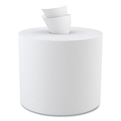 Boardwalk Center-Pull Hand Towels, 2-Ply, Perforated, 7.87 x 10, White, 600/Roll, 6 Rolls/Carton (BWK6400)