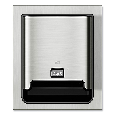 Tork Image Design Matic Hand Towel Roll Dispenser with Intuition Sensor, In-Wall Recessed, 17.64 x 7.87 x 20.55, Stainless Steel (TRK461223)