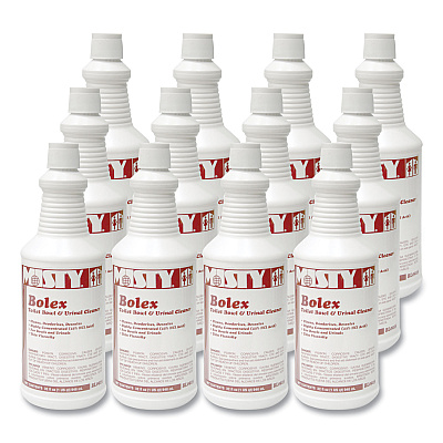 Misty Bolex 23 Percent Hydrochloric Acid Bowl Cleaner, Wintergreen, 32oz, 12/Carton (AMR1038799)