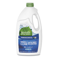 Seventh Generation Natural Automatic Dishwasher Gel, Free And Clear/unscented, 42 Oz Bottle, 6/carton (SEV22170CT)