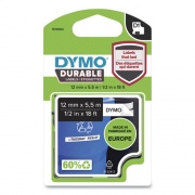 DYMO D1 Durable Labels, 0.5" x 18 ft, Black on White (2125350)