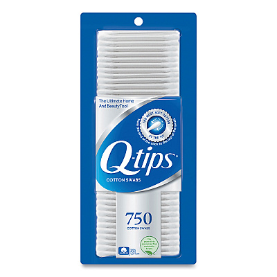 Q-tips Cotton Swabs, 750/Pack, 12/Carton (UNI09824CT)