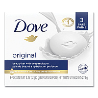 Dove White Beauty Bar, Light Scent, 3.17 oz, 12/Carton (UNI04090CT)