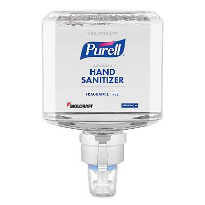 AbilityOne 6508016941820 SKILCRAFT PURELL Healthcare Gentle and Free Foam Hand Sanitizer Refill, 1,200 mL, Unscented, 2/Box