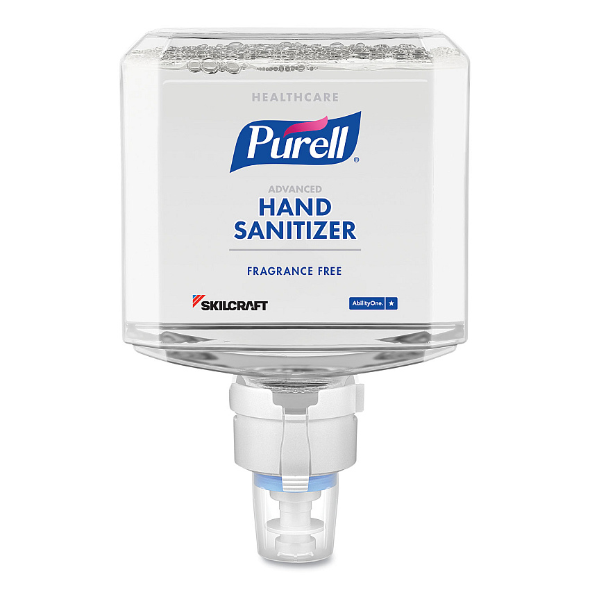 AbilityOne 6508016941820 SKILCRAFT PURELL Healthcare Gentle and Free Foam Hand Sanitizer Refill, 1,200 mL, Unscented, 2/Box