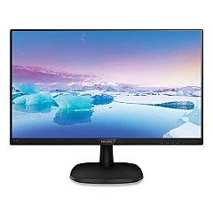 Philips V-Line Full HD LCD Monitor23.8" Widescreen, IPS Panel, 1920 Pixels x 1080 Pixels (243V7QJAB)