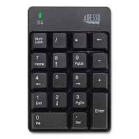 Adesso WKB6010UB Wireless 18-Key Numeric USB Keypad, Black