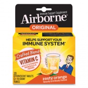 Airborne Immune Support Effervescent Tablet, Zesty Orange, 20 Count (96298)