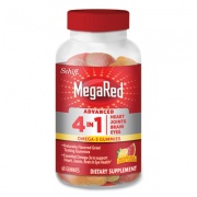 MegaRed Advanced 4-in-1 Omega-3 Gummies, 60 Count (10435)