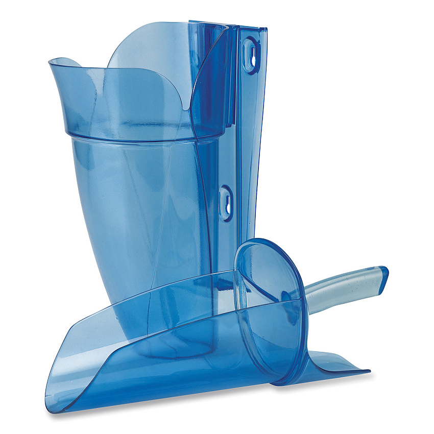 San Jamar Saf-T-Scoop and Guardian System for Ice Machines, 64-86 oz, Transparent Blue (SJMSI9000)