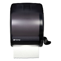 San Jamar Element Lever Roll Towel Dispenser, Classic, 12.5 x 8.5 x 12.75, Black Pearl (SJMT950TBK)