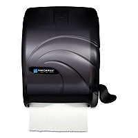 San Jamar Element Lever Roll Towel Dispenser, Oceans, 12.5 x 8.5 x 12.75, Black Pearl (SJMT990TBK)