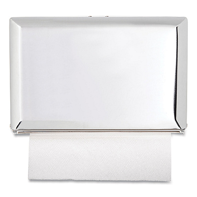 San Jamar Singlefold Paper Towel Dispenser, 10.75 x 6 x 7.5, Chrome (SJMT1800XC)