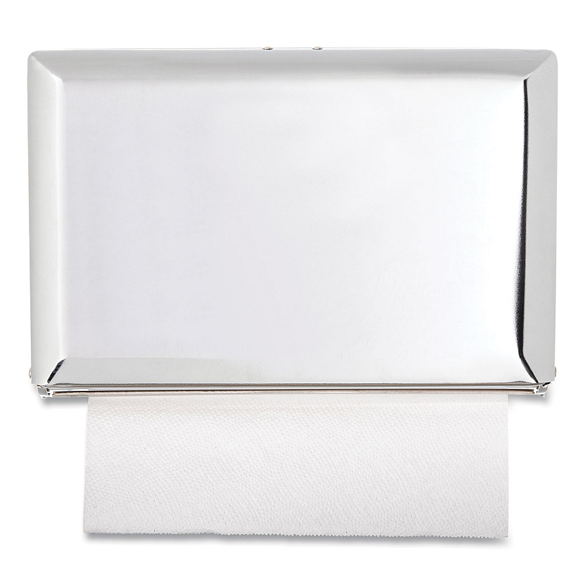 San Jamar Singlefold Paper Towel Dispenser, 10.75 x 6 x 7.5, Chrome (SJMT1800XC)