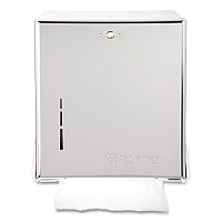 San Jamar True Fold C-Fold/Multifold Paper Towel Dispenser, 11.63 x 5 x 14.5, Chrome (SJMT1905XC)