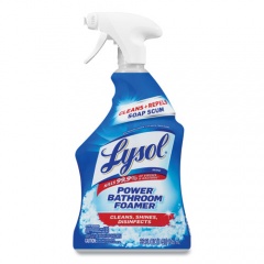 LYSOL Disinfectant Power Bathroom Foamer, Liquid, Atlantic Fresh, 32 oz Spray Bottle (02699)