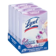 LYSOL Click Gel Automatic Toilet Bowl Cleaner, Lavender Fields, 6/Box, 4 Boxes/Carton (RAC89060CT)