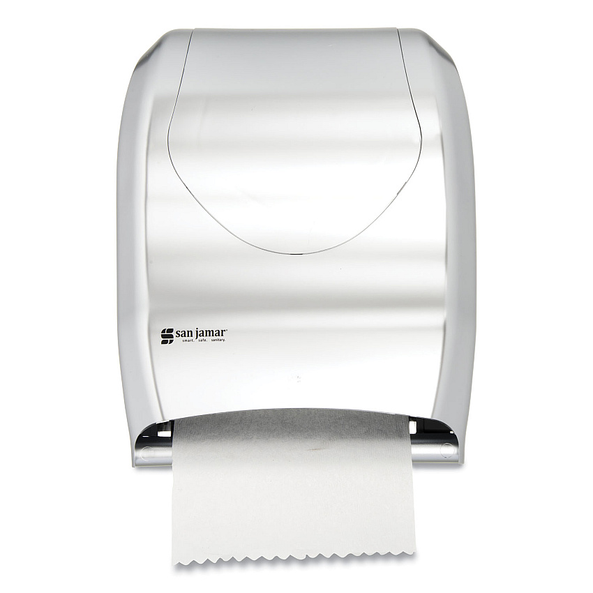 San Jamar Tear-N-Dry Touchless Roll Towel Dispenser, 16.75 x 10 x 12.5, Silver (SJMT1370SS)