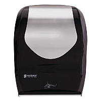 San Jamar Smart System with iQ Sensor Towel Dispenser, 16.5 x 9.75 x 12, Black/Silver (SJMT1470BKSS)